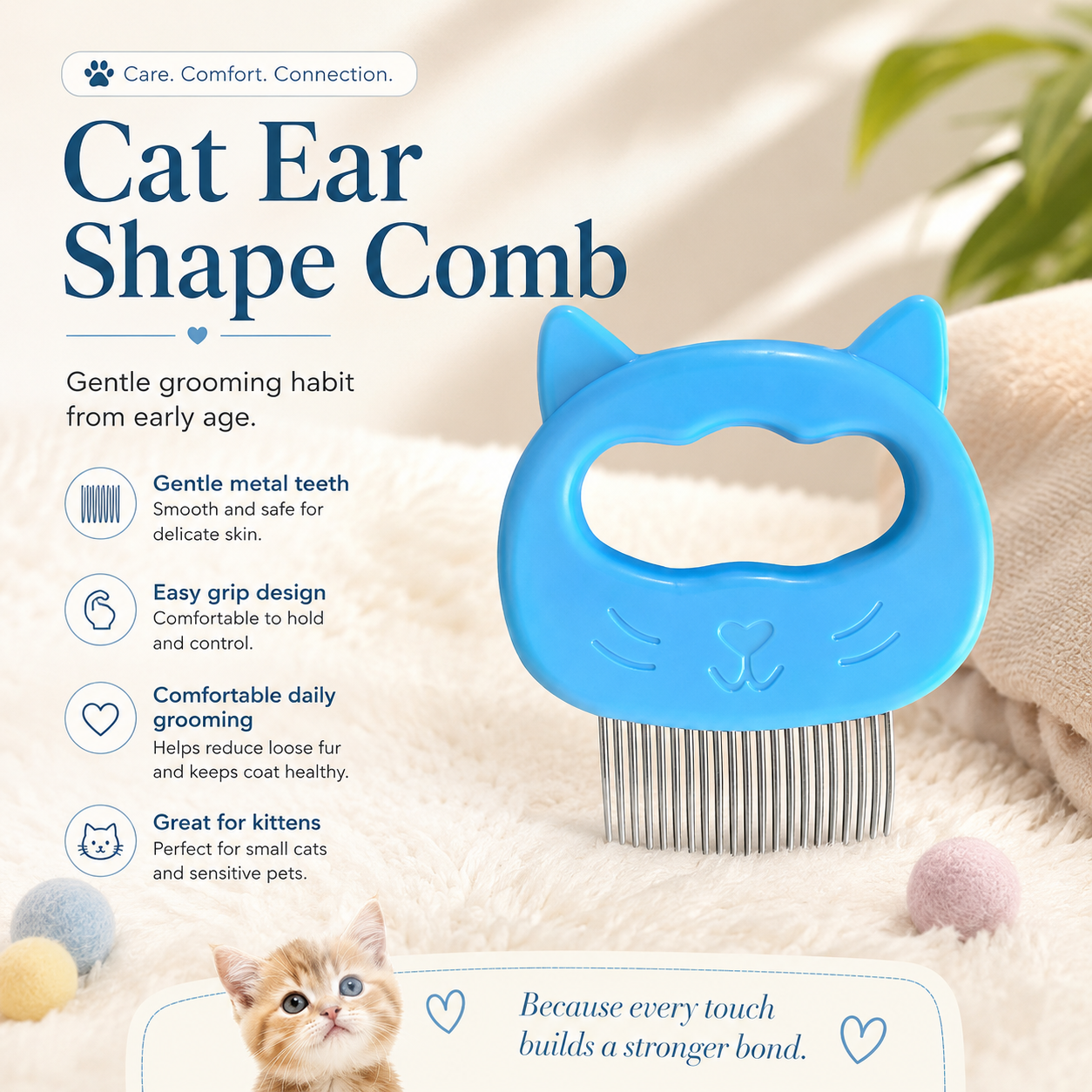 Cat Ear Shape Comb