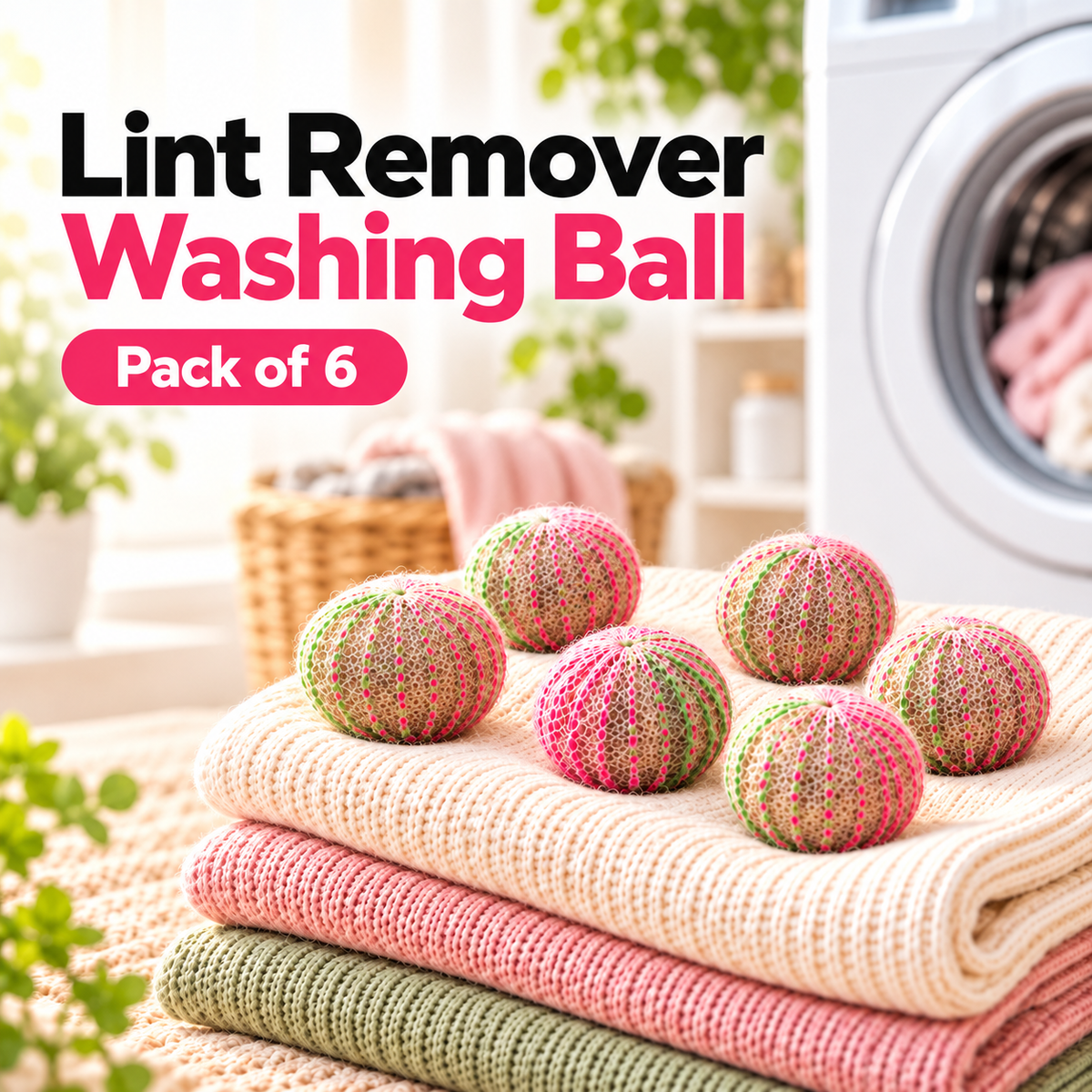 Lint Remover Washing Ball Pack of 6