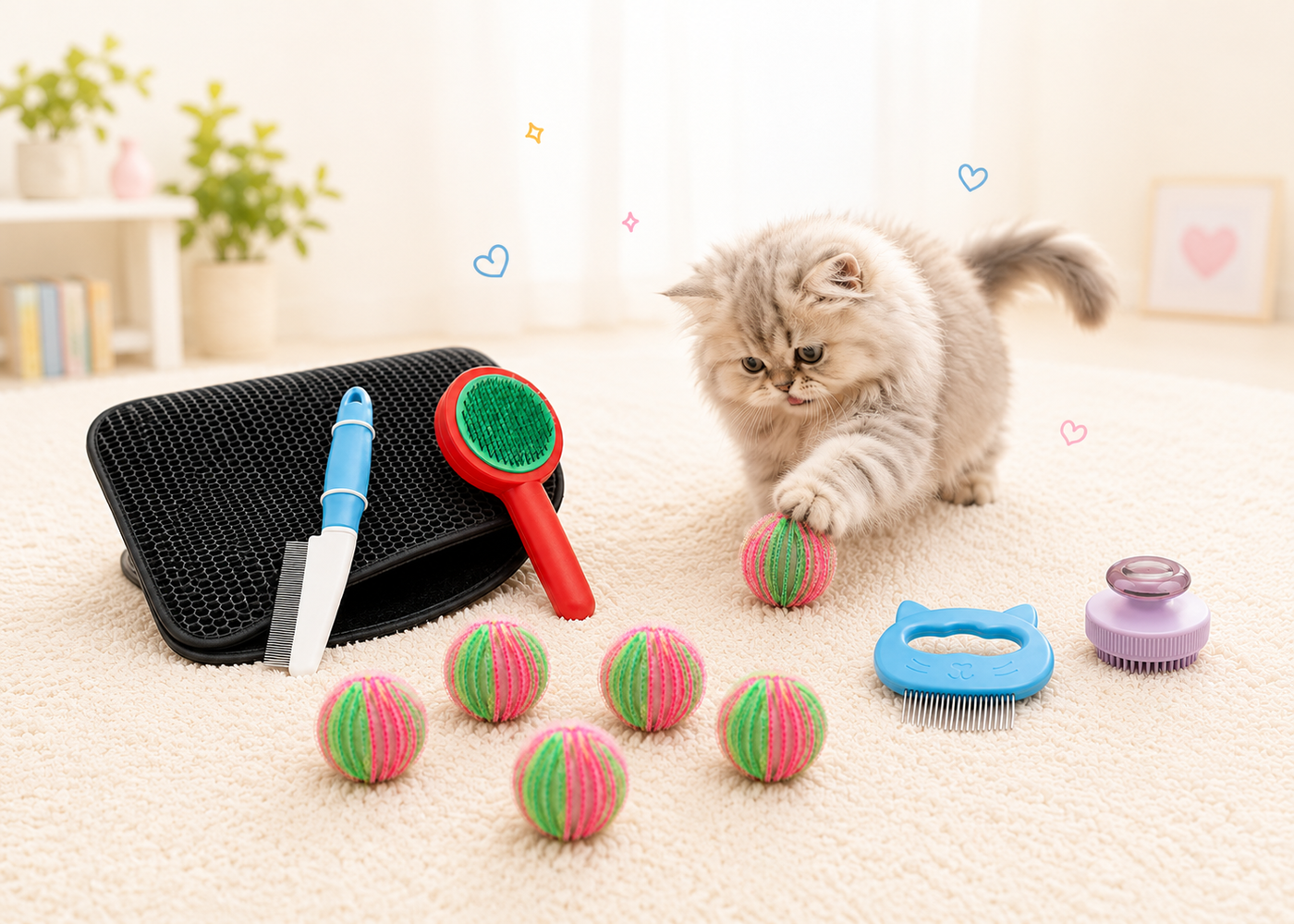 Cat Grooming & Hygiene Combo