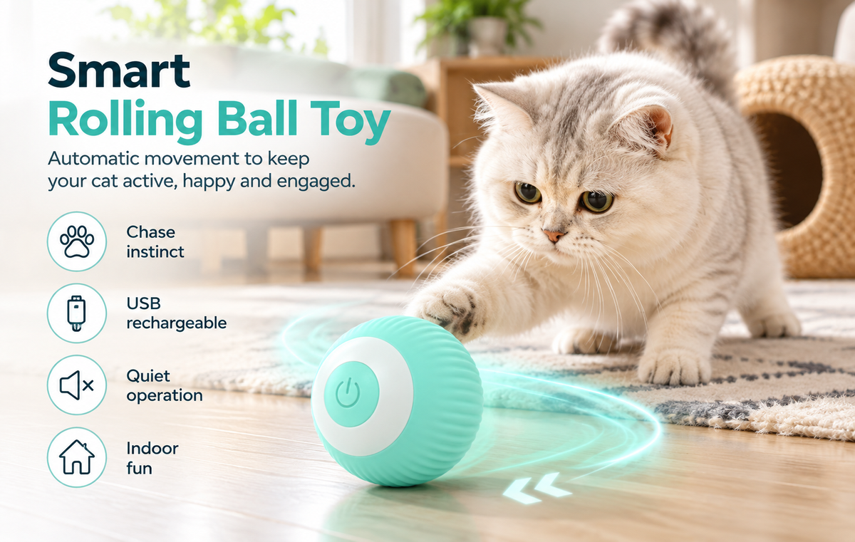 USB Rechargeable Gravity Rolling Ball