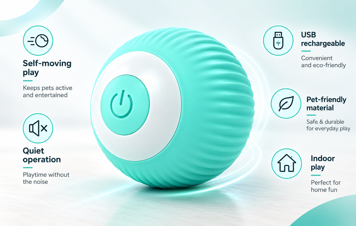 USB Rechargeable Gravity Rolling Ball