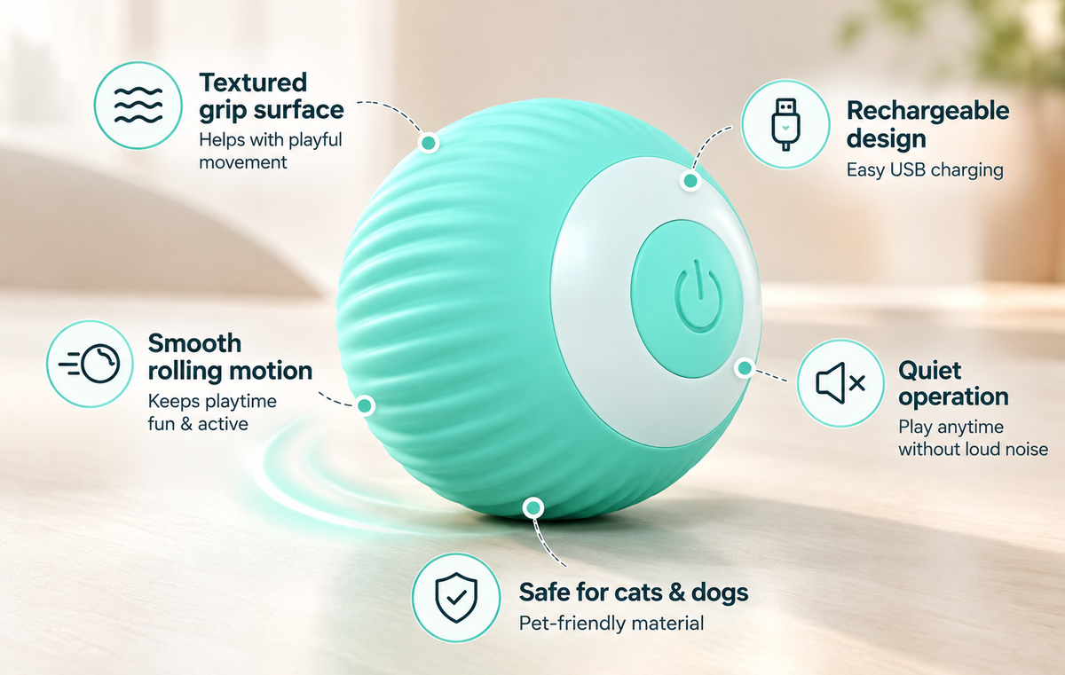 USB Rechargeable Gravity Rolling Ball