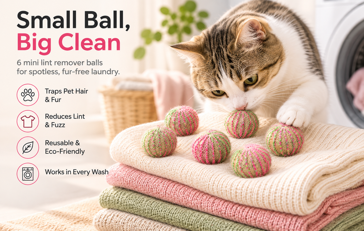Lint Remover Washing Ball Pack of 6