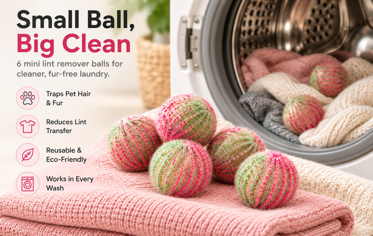 Lint Remover Washing Ball Pack of 6