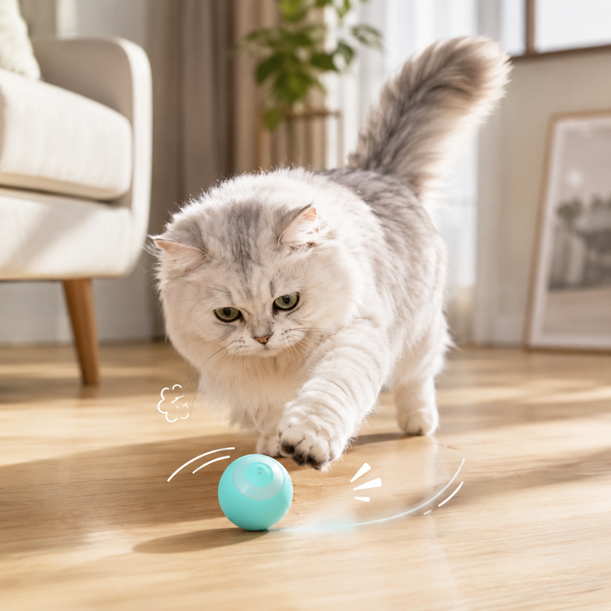 USB Rechargeable Gravity Rolling Ball