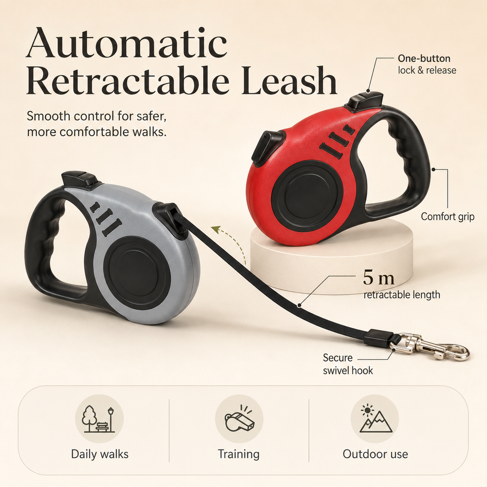 HeartyPaws retractable leash lifestyle image