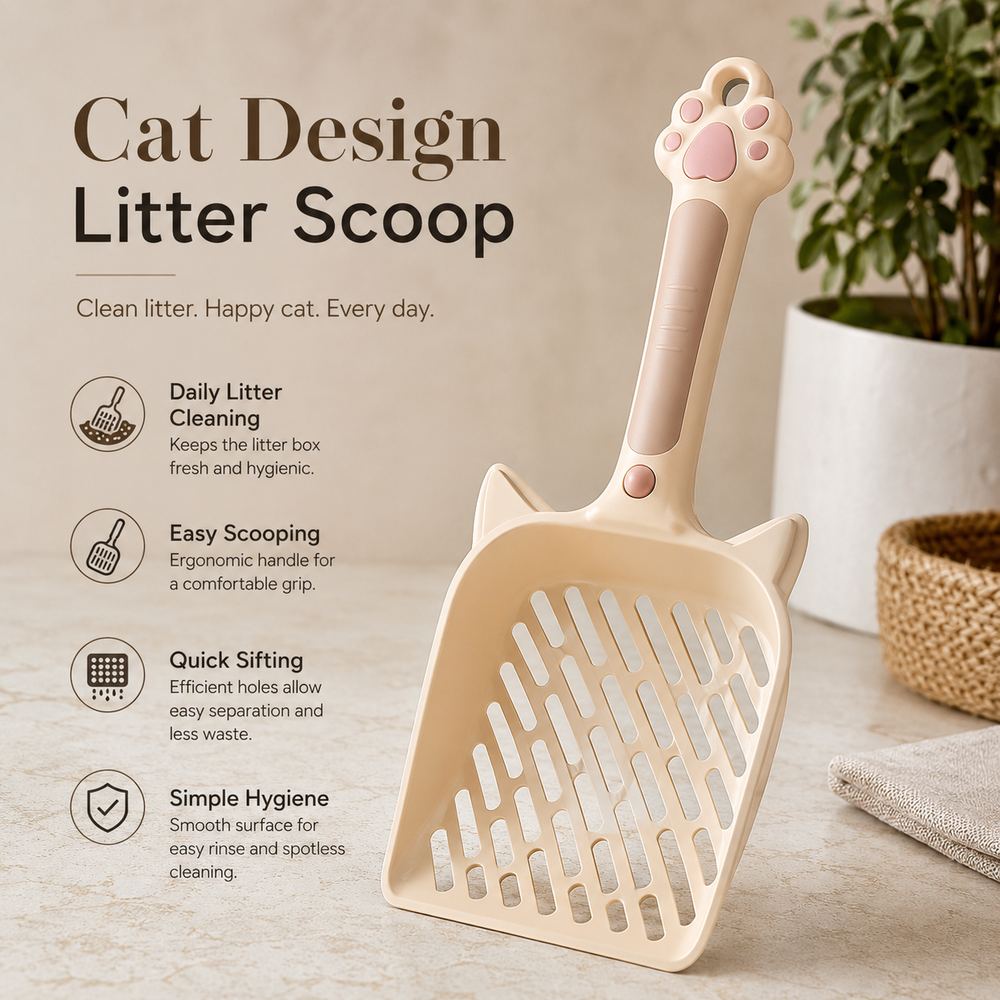 HeartyPaws cat design litter scoop lifestyle image