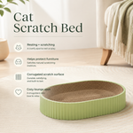 HeartyPaws cat scratch bed lifestyle image