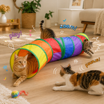 HeartyPaws two-way cat tunnel lifestyle image