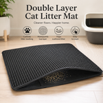 HeartyPaws double layer cat litter mat