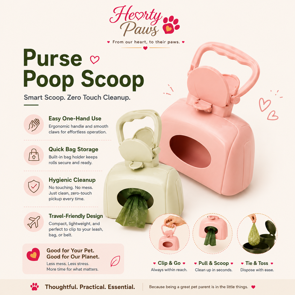 HeartyPaws Purse Poop Scoop product feature image