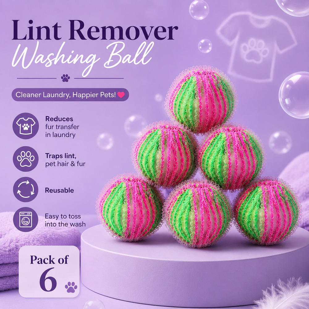 HeartyPaws lint remover washing ball lifestyle image
