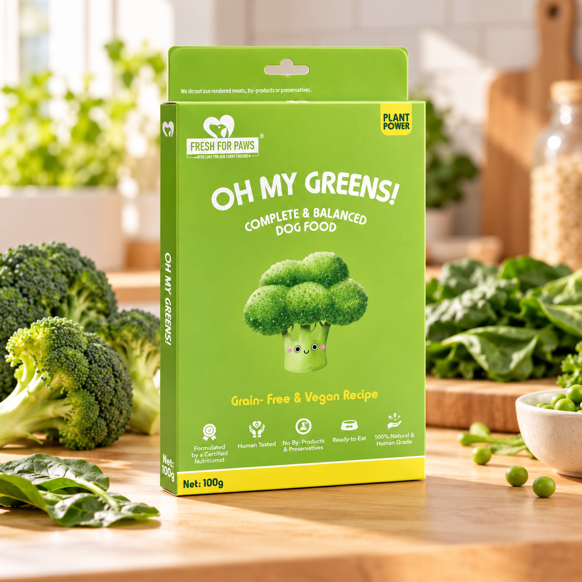 Oh My Greens fresh dog meal