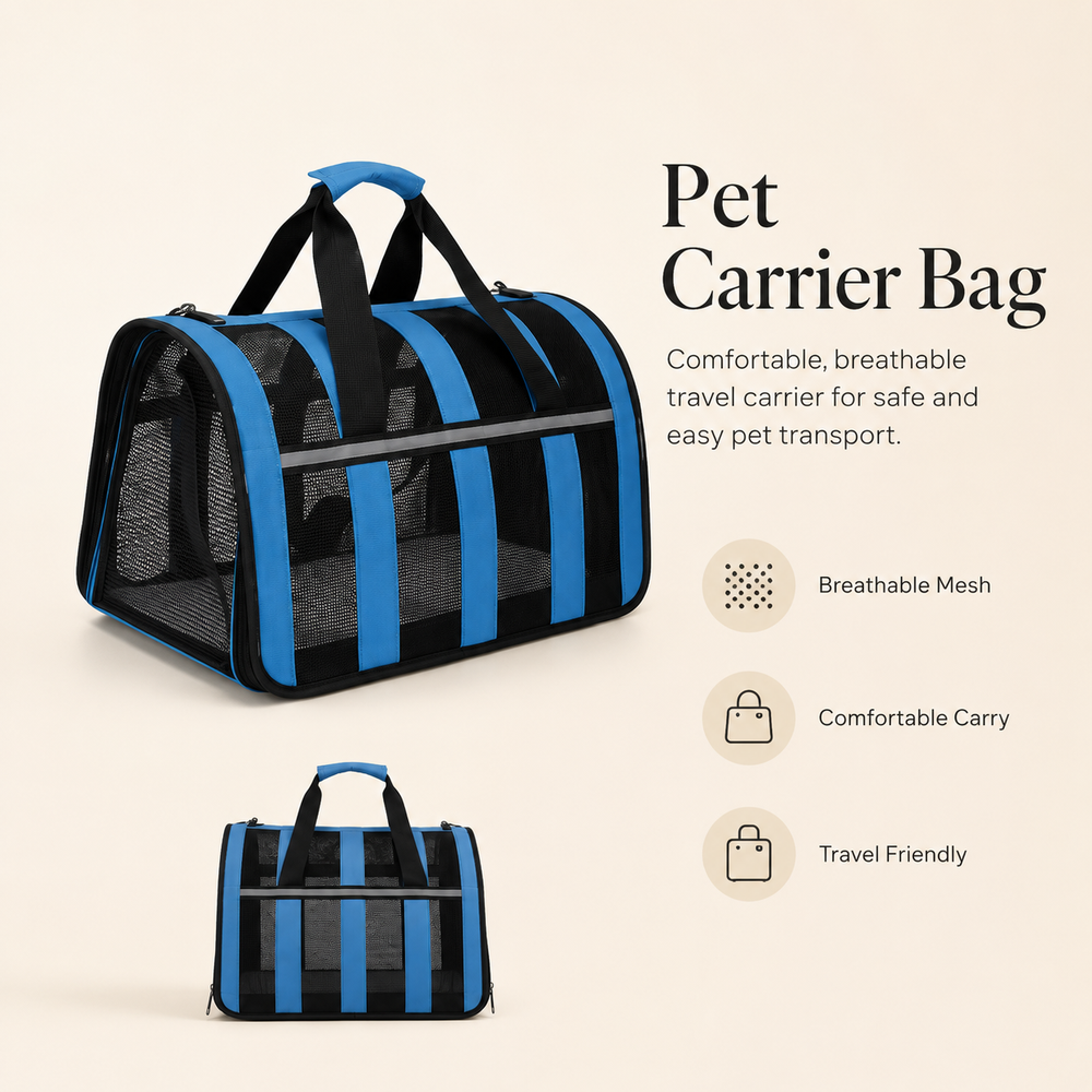 HeartyPaws large pet carrier bag lifestyle image