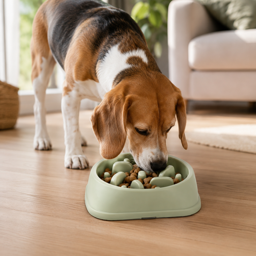 HeartyPaws slow feed bowl