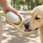 HeartyPaws pet water bottle with cup