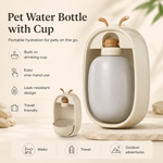 HeartyPaws pet water bottle with cup lifestyle image